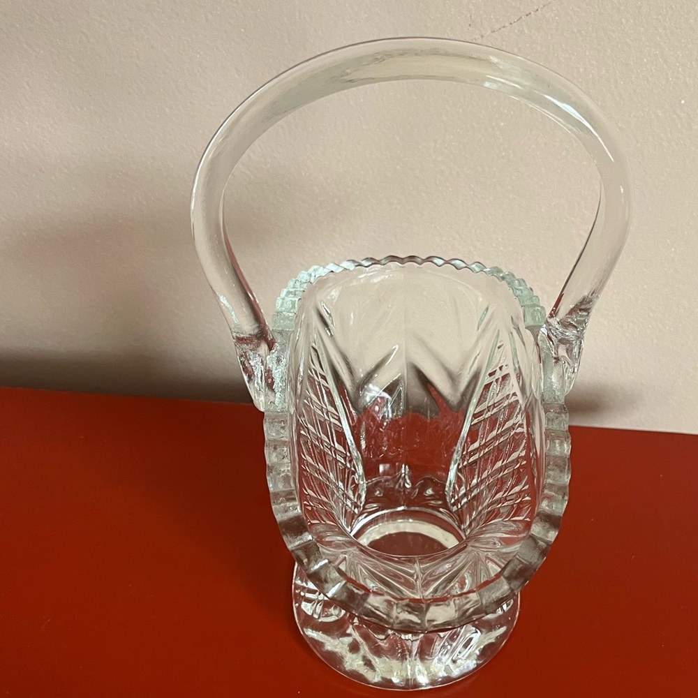 Vintage Princess House Intricate Crystal Clear Glass Basket in perfect condition - Picture 9 of 9